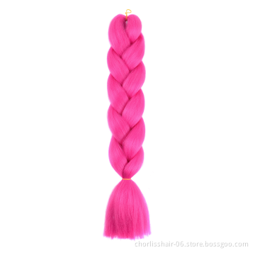 Wholesale 24'' Ombre Yaki Jumbo Braids Pre-stretched Crochet Synthetic Afro Braiding Hair Extensions Expression Braiding Hair